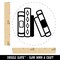 Books in a Row Reading Library Rubber Stamp for Stamping Crafting Planners